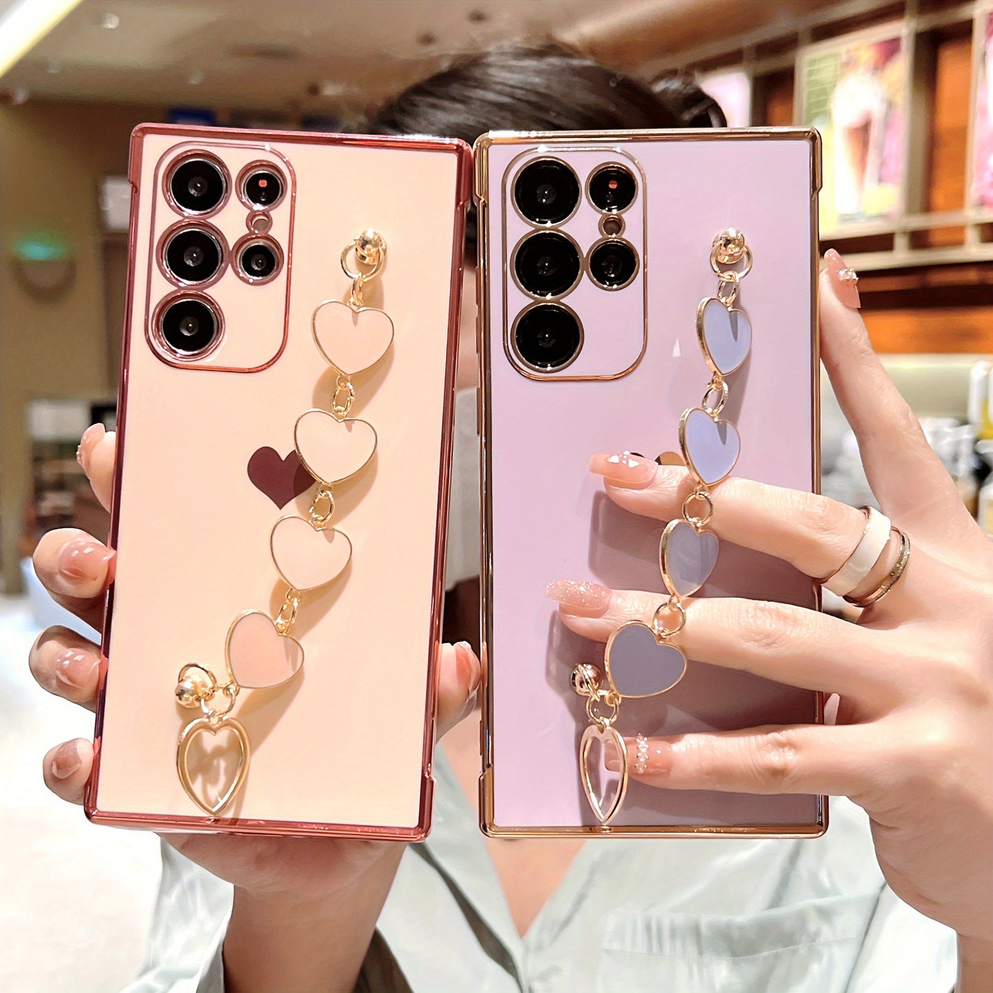 Husă TPU pentru Samsung Galaxy S25, S24, S23, S22, S21 Ultra Plus, S24Ultra, S23Ultra, S22Ultra, S21Ultra, S25Ultra, cu brățară de protecție completă și bordură moale