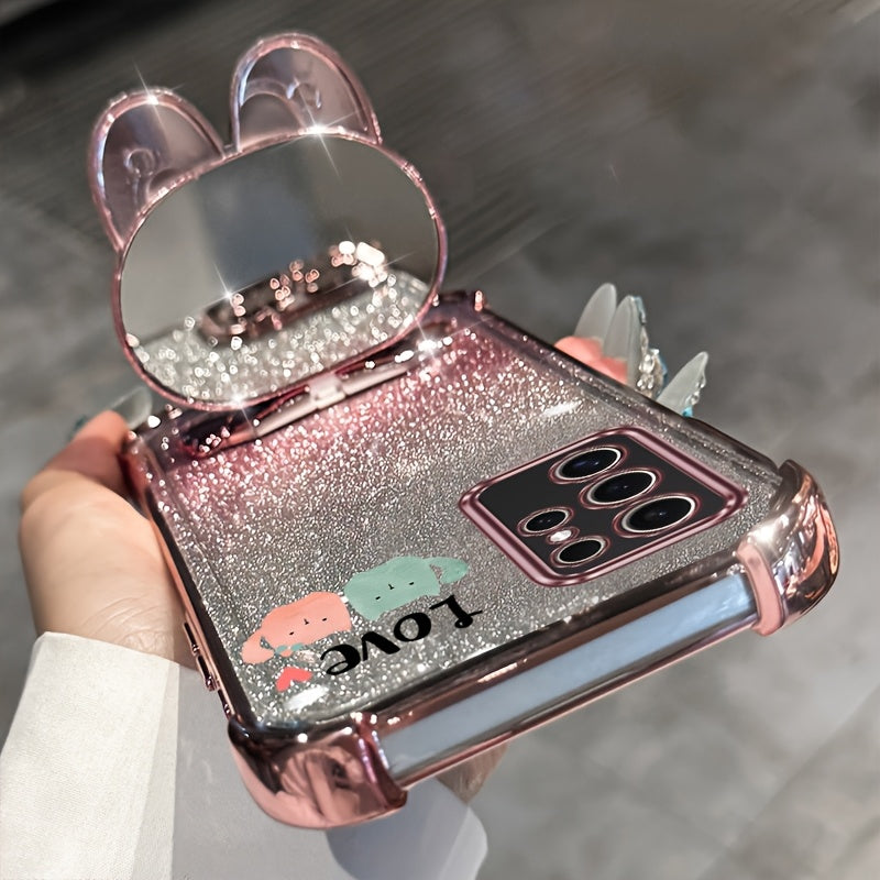 Fundă de Telefon Anti-Șoc cu Lanț Stralucitor și Curea pentru Încheietură, Design Pisici Iubite, Pentru for Samsung Galaxy S25 Ultra - Husă Protectoare