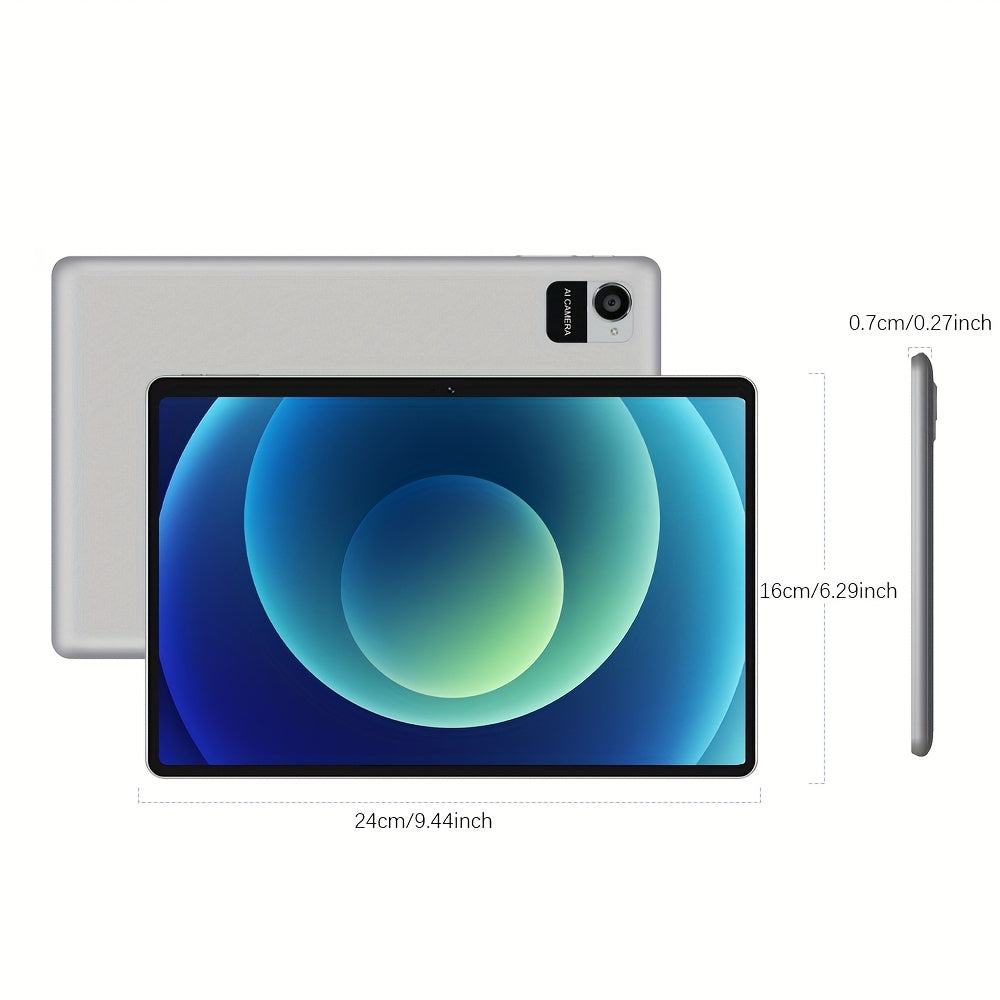 CRELANDER W30 Tabletă PC 2 în 1 Android 15, RAM 12GB (4+8GB Expandare) + 128Gb ROM, cu Husă, (Tastatură, Mouse, Stilou) Opțional, Wifi 2.4G/5G, GMS, GPS, Google, Pad, Tabletă PC, Tabletă, Pad