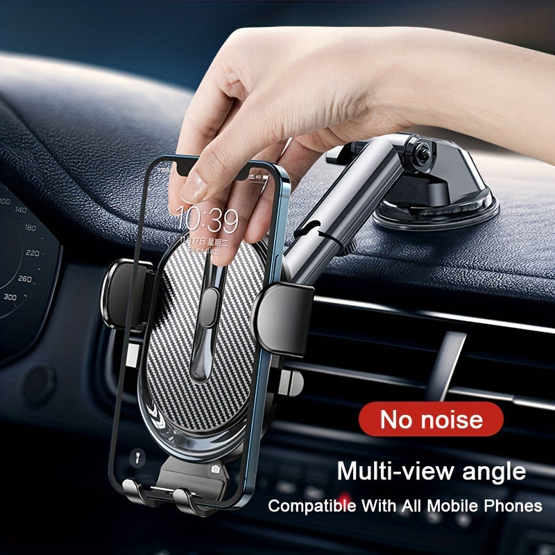 Suport pentru telefon auto Sucker Suport pentru telefon mobil Smartphone Suport pentru tabletă Suport pentru vehicule Suport GPS pentru iPhone 14/Xiaomi/Samsung Suport pentru telefon auto cu braț extensibil Eliberare cu un singur buton pentru instalare u