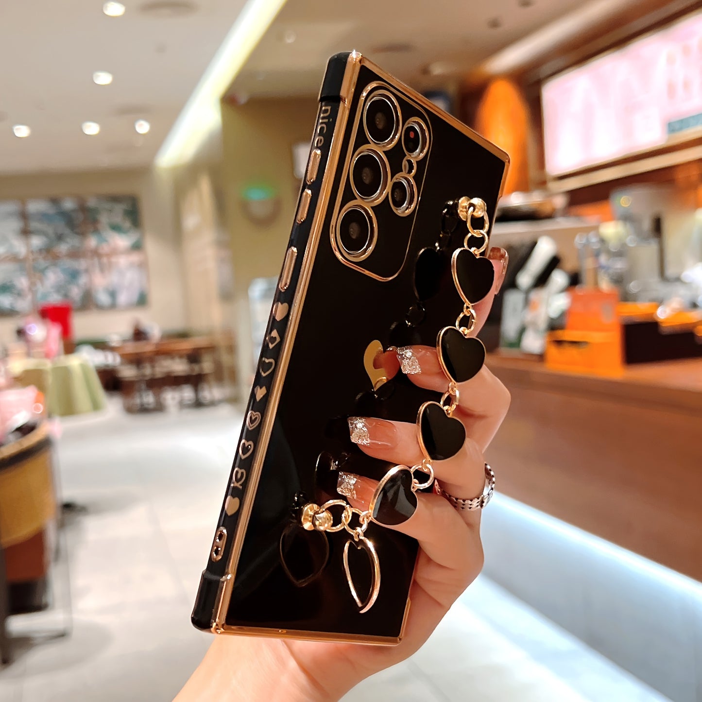 Husă TPU pentru Samsung Galaxy S25, S24, S23, S22, S21 Ultra Plus, S24Ultra, S23Ultra, S22Ultra, S21Ultra, S25Ultra, cu brățară de protecție completă și bordură moale
