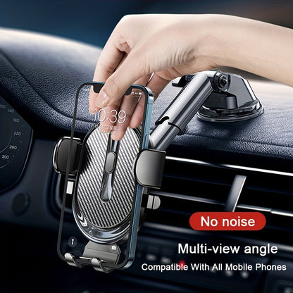 Suport pentru telefon auto Sucker Suport pentru telefon mobil Smartphone Suport pentru tabletă Suport pentru vehicule Suport GPS pentru iPhone 14/Xiaomi/Samsung Suport pentru telefon auto cu braț extensibil Eliberare cu un singur buton pentru instalare u