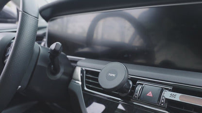 Suport auto magnetic pentru telefon cu magnetism puternic - Construcție ABS rezistentă, operare cu o singură mână, compatibil cu Magsafe, priză aer condiționat