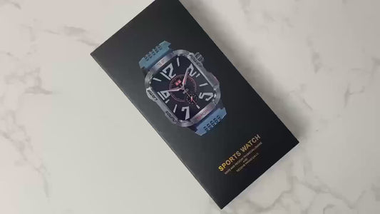 Ceas inteligent robust pentru exterior (primire/efectuare apeluri), pentru iPhone și Android, apeluri wireless, cu lanternă LED, fitness, rezistent la apă/somn 600 baterie